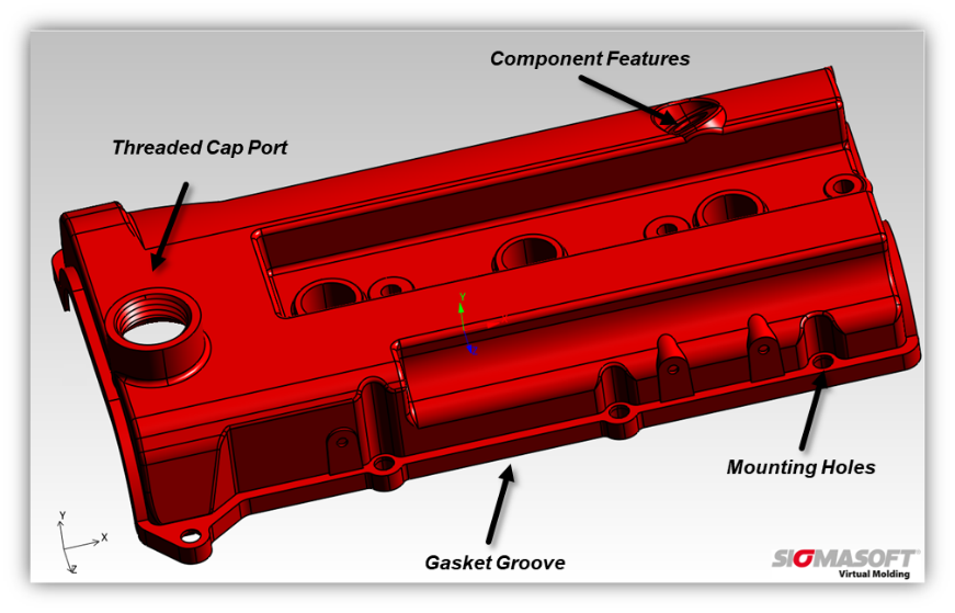 Picture 1. Cam Cover for an automobile engine 